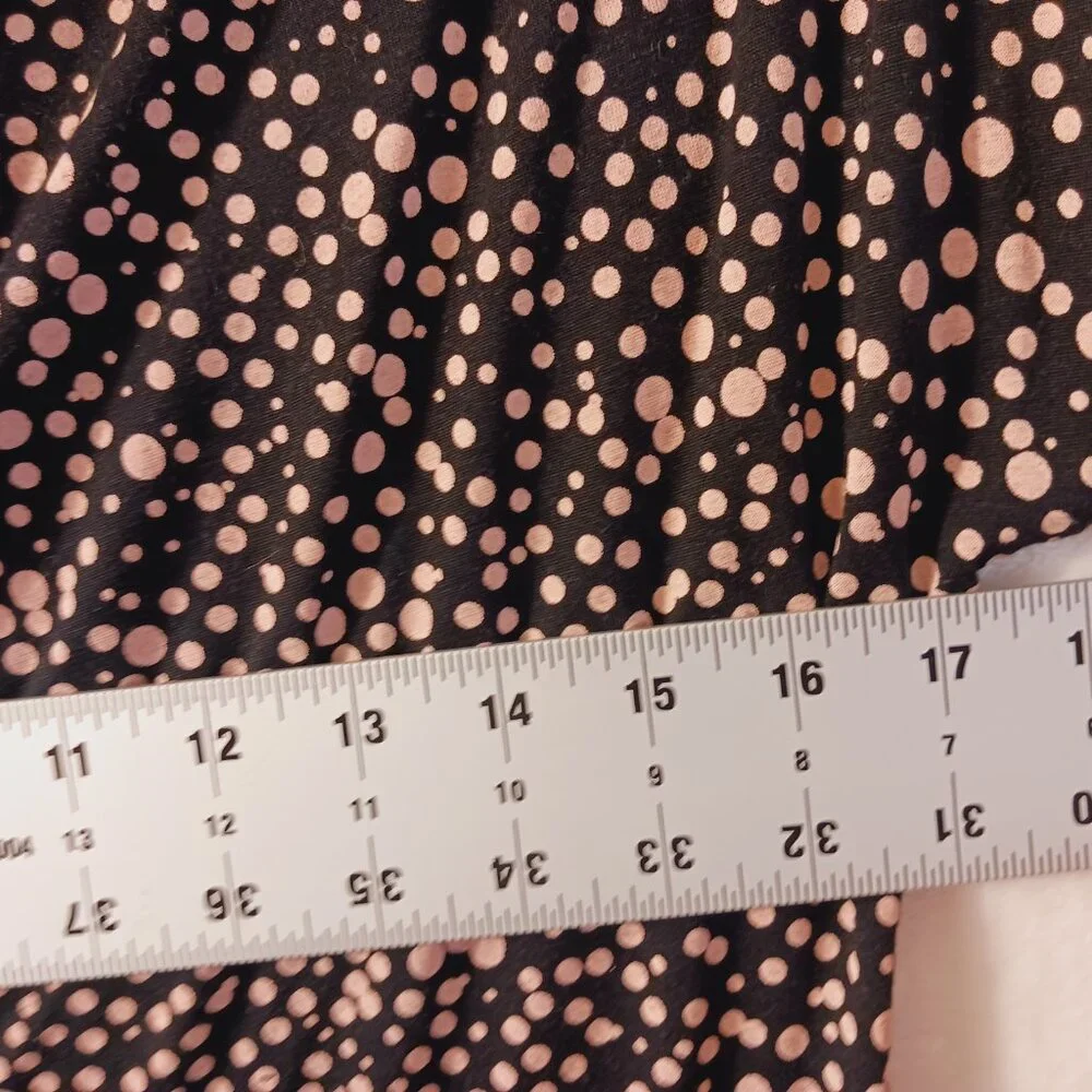 Boden, Women's Top, Size 8, Black with Soft Pink Dots, Lyocell and Wool Blend - Picture 10 of 16